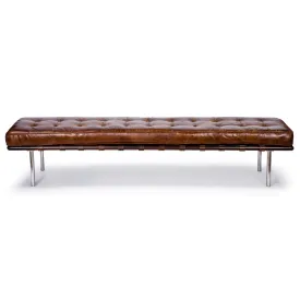 TUFTED GALLERY BENCH