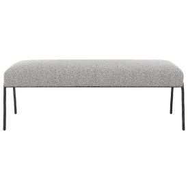 Uttermost Jacobsen Modern Gray Bench