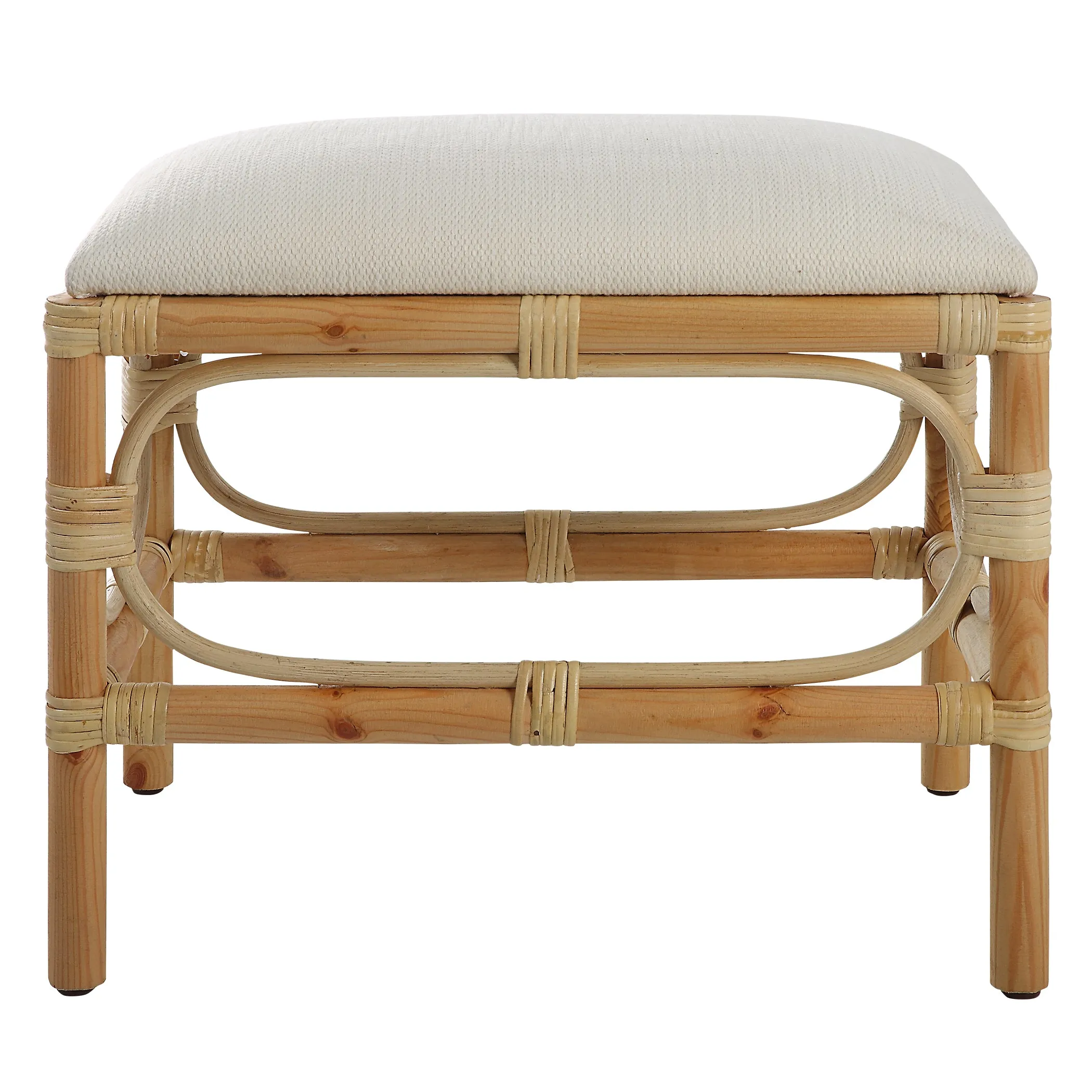 Uttermost Laguna Small White Bench