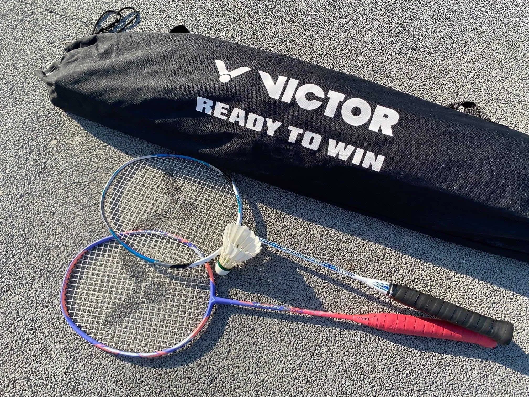 Victor C-7041C Portable Adjustable Badminton Net Set - Premium Quality with Easy Setup for Outdoor and Indoor Use