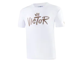 Victor T-25007 A Badminton Unisex T-Shirt [White]