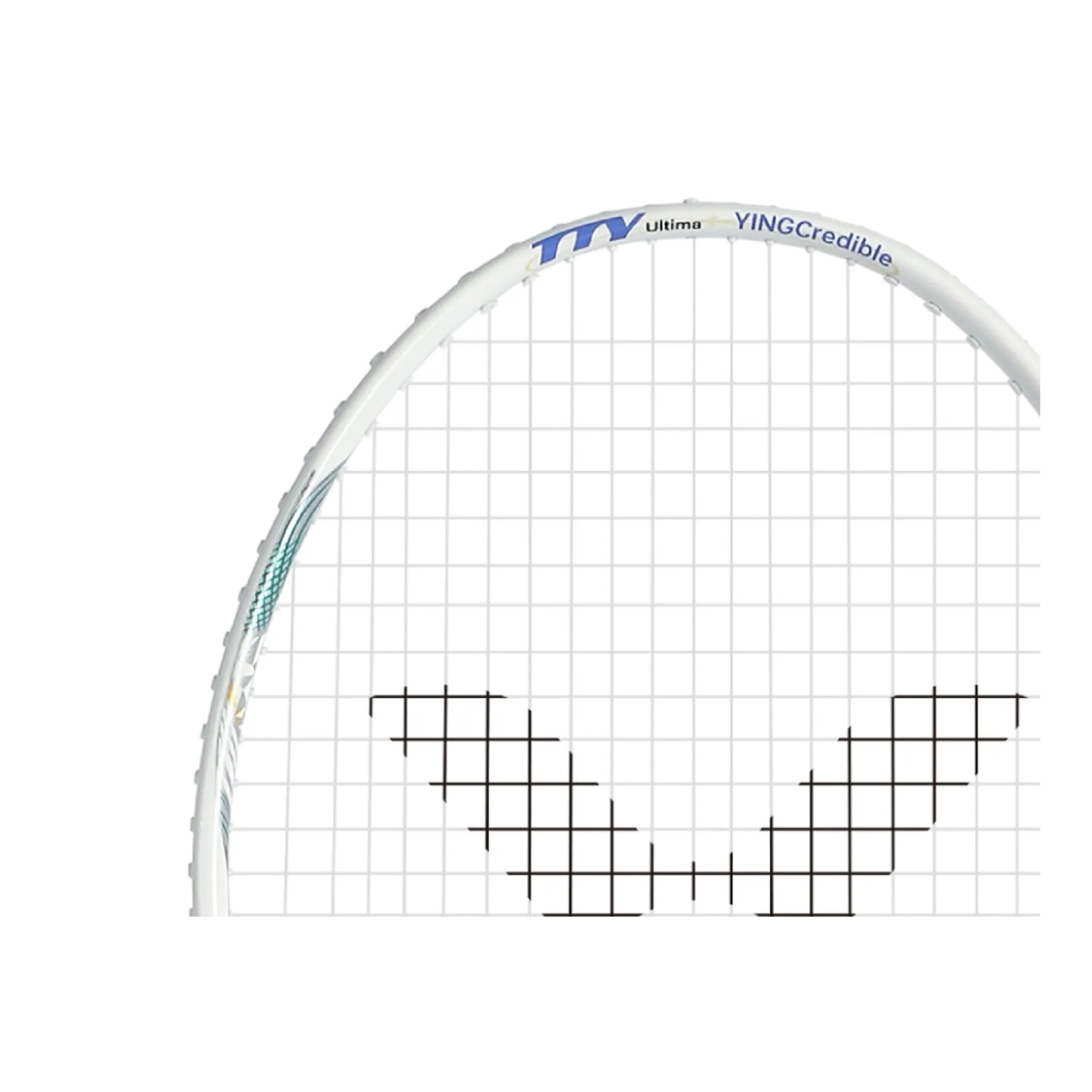 Ultima Badminton Racket - Victor Thruster TTY [Unstrung, Pearly White]