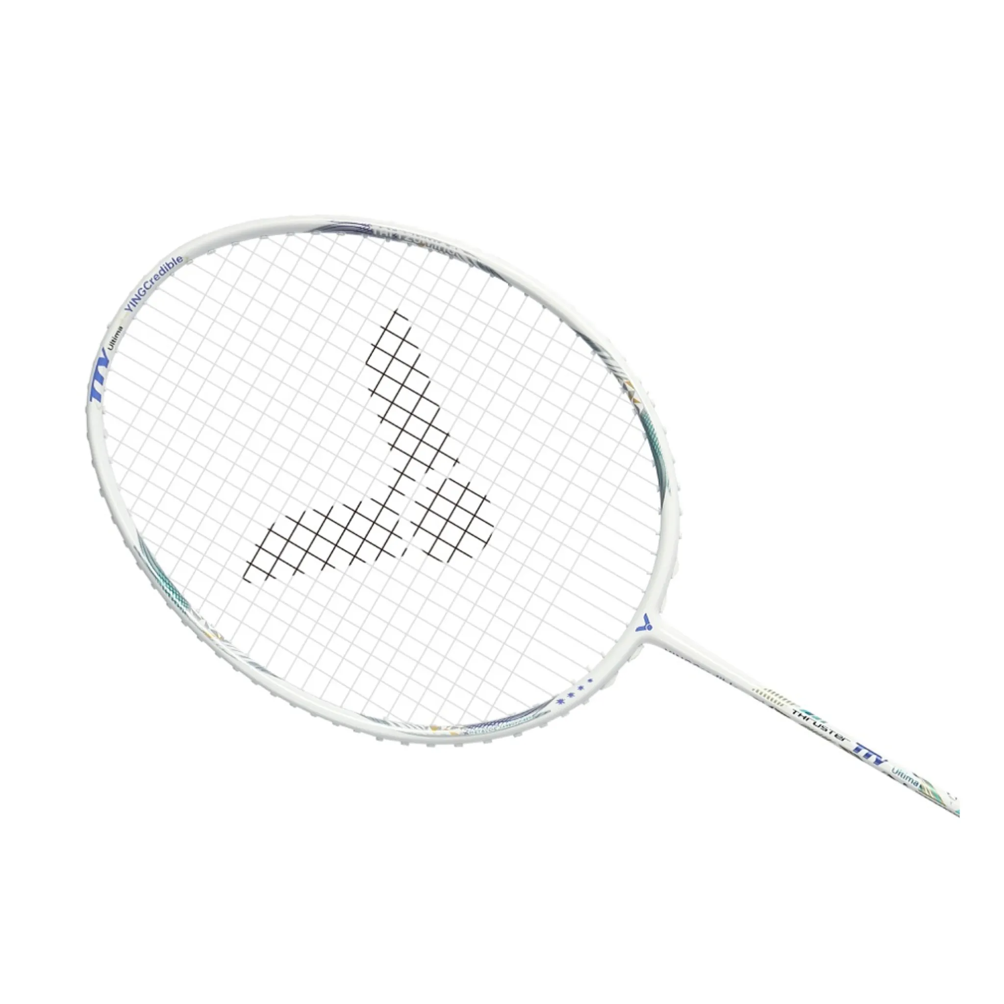 Ultima Badminton Racket - Victor Thruster TTY [Unstrung, Pearly White]