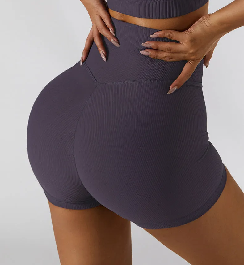 Wholesale Seamless Stretch Yoga Exercise Shorts