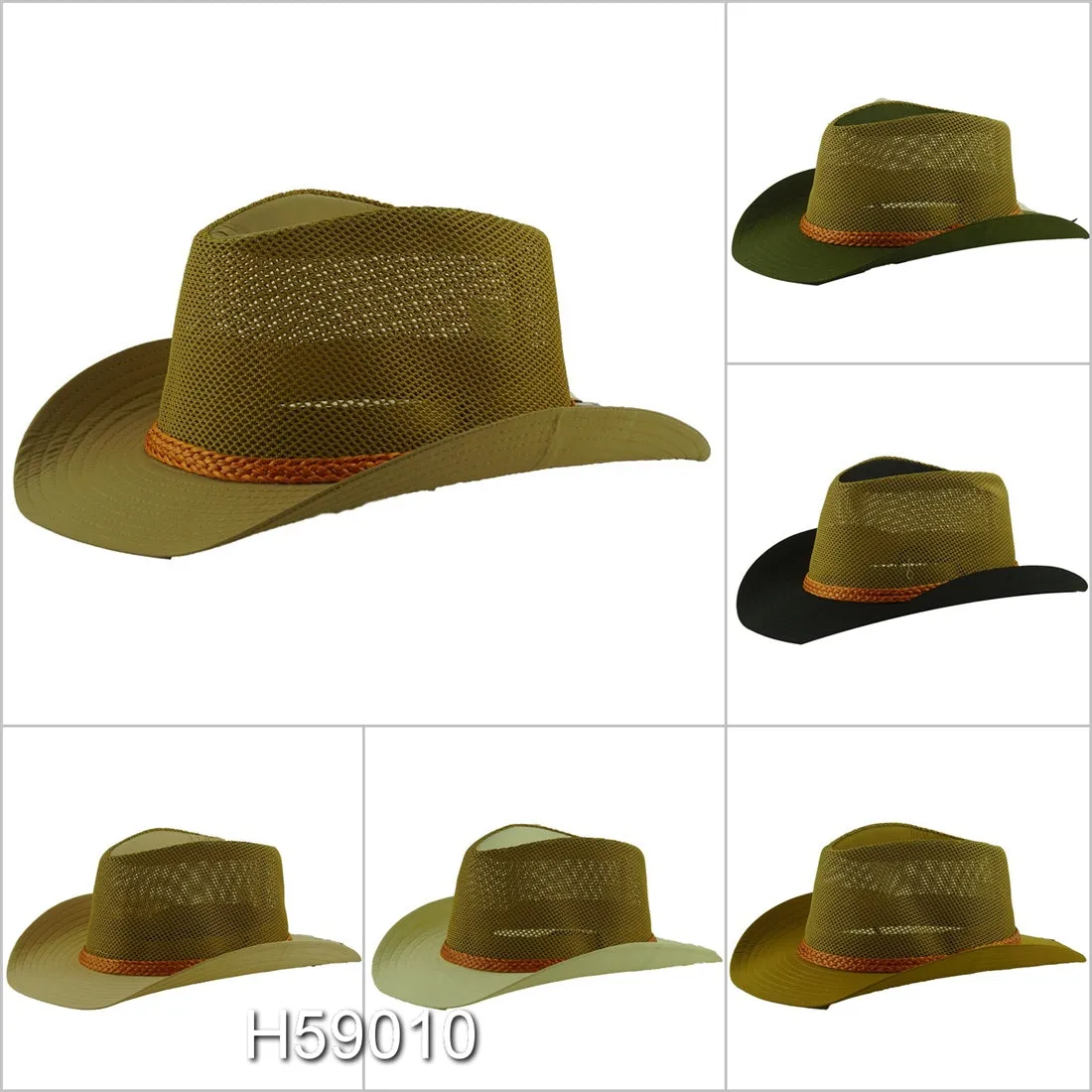 Wholesale Summer Straw Fedora Hats Unisex H59010