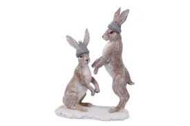 Winter Hares Ornament