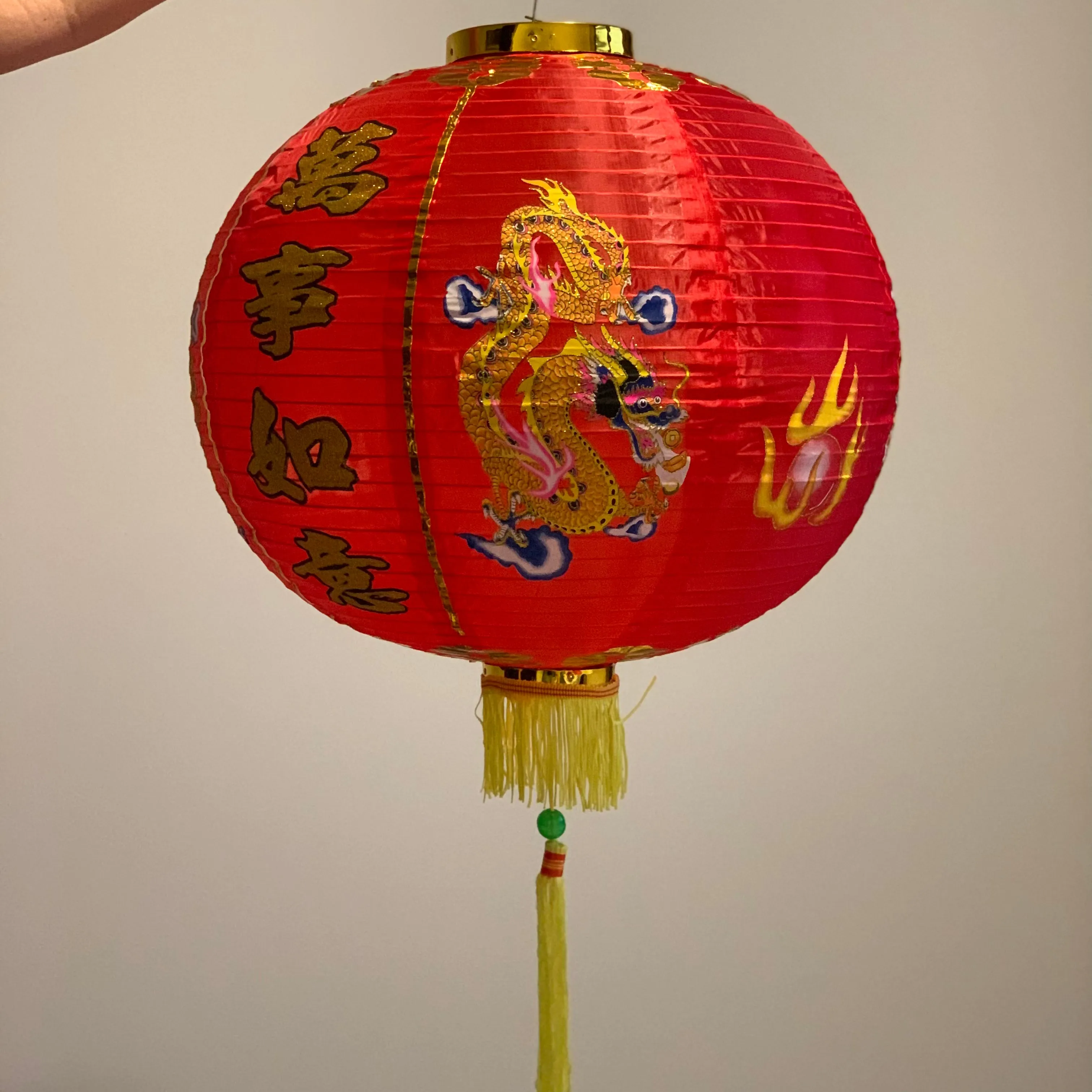 XLarge Red Chinese Dragon Lanterns (50cm) - 2 pack nylon